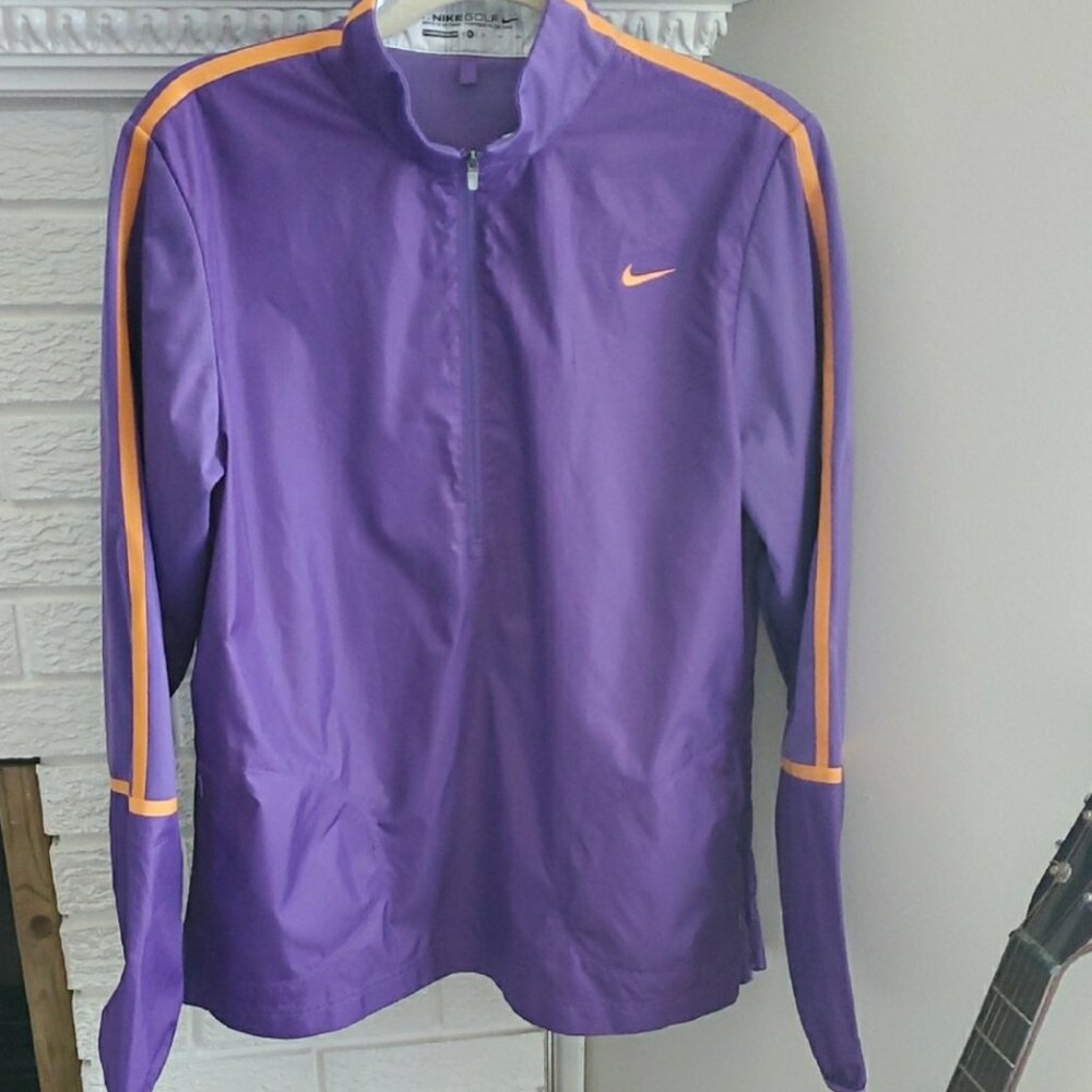 Nike Golf Women's Purple Running Activewear Sports Half Zipper Jacket SZ XL
